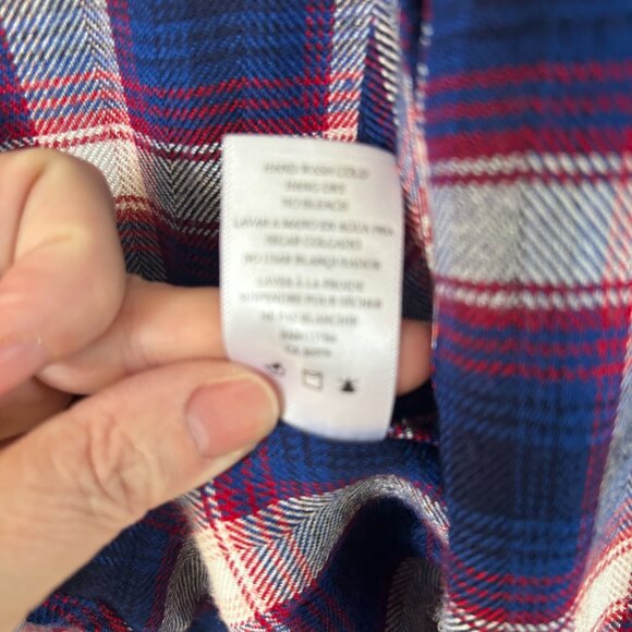 Rails Shirt Hunter Plaid Blue Red White Button up Flannel Tom SZM Long Sleeve - Picture 9 of 9
